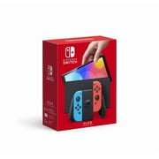 Open Box Nintendo Switch - OLED Model with Neon Red & Neon Blue Joy-Con