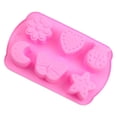 thumbnail image 4 of Silicone Soap Molds, different Cavities Soap Mold with Different Shapes, Perfect for Soap Making, Handmade Cake Chocolate Desserts Biscuit Pudding Teacake Jelly （1 Pack - 6-Cavity, 6.65*4.13Inch）, 4 of 9
