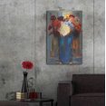 thumbnail image 7 of Luxe Metal Art 'Flowers in a Blue Vase' by Hooshang Khorasani, Metal Wall Art, 24"x36", 7 of 7