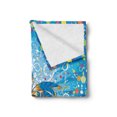 thumbnail image 2 of Mardi Gras Soft Flannel Fleece Throw Blanket, Party Backdrop Colorful Dots Spots and Carnival Swirls, Cozy Plush for Indoor and Outdoor Use, 60" x 80", Multicolor, by Ambesonne, 2 of 5