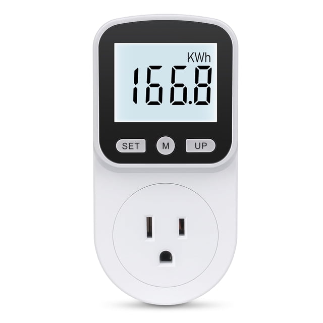 Enchufe medidor de energía doméstico, monitor de energía, uso de electricidad