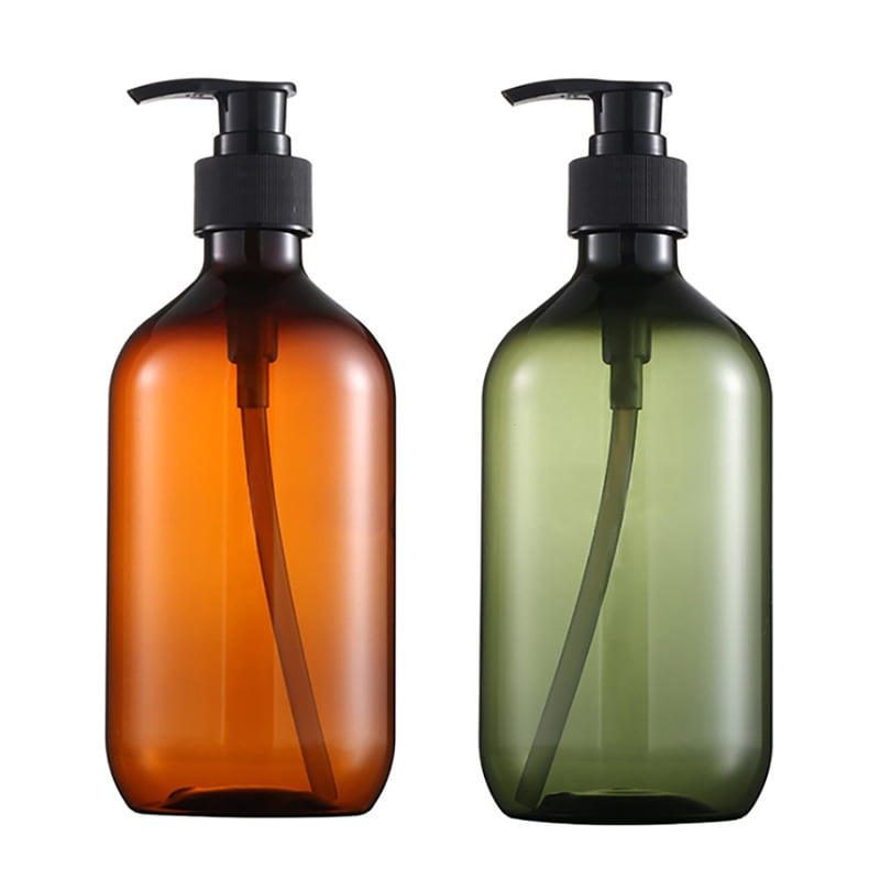 Plastic Bottles with Pump Dispenser,Empty, Clear Refillable, BPA Free for Body Wash, Moisturizer, Face Cream, Liquid Soap