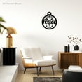 thumbnail image 2 of Peace Christmas Ornament Themed Laser Cut Solid Steel Decorative Home Accent Wall Sign Hanging, 2 of 6
