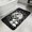 Black, variant on Grey Moon Bathroom Rugs Non Slip Washable Bath Mat Absorbent Low Pile Front Door Mat Modern Abstract Minimalist Stars Artwork Indoor Doormat for Kitchen Entryway Shower Decor Accessories 15.7"x23.6"