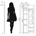 thumbnail image 5 of SUNCROWN 4-6 Rifle Safe Quick Access, Long Gun Safe Shotgun for Pistols and Home, Metal Gun Cabinet with Pockets for Handgun, 3 Adjustable Shelf, Firearms, 5 of 10