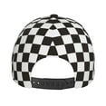 thumbnail image 6 of Balery Baseball Cap Adjustable Size for Running Workouts and Outdoor Activities All Seasons Dad Hat(Black and White Checkerboard), 6 of 8