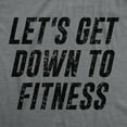 thumbnail image 2 of Let's Get Down to Fitness Womens Fitness Tank Funny Workout Gym Graphic Shirt, 2 of 6