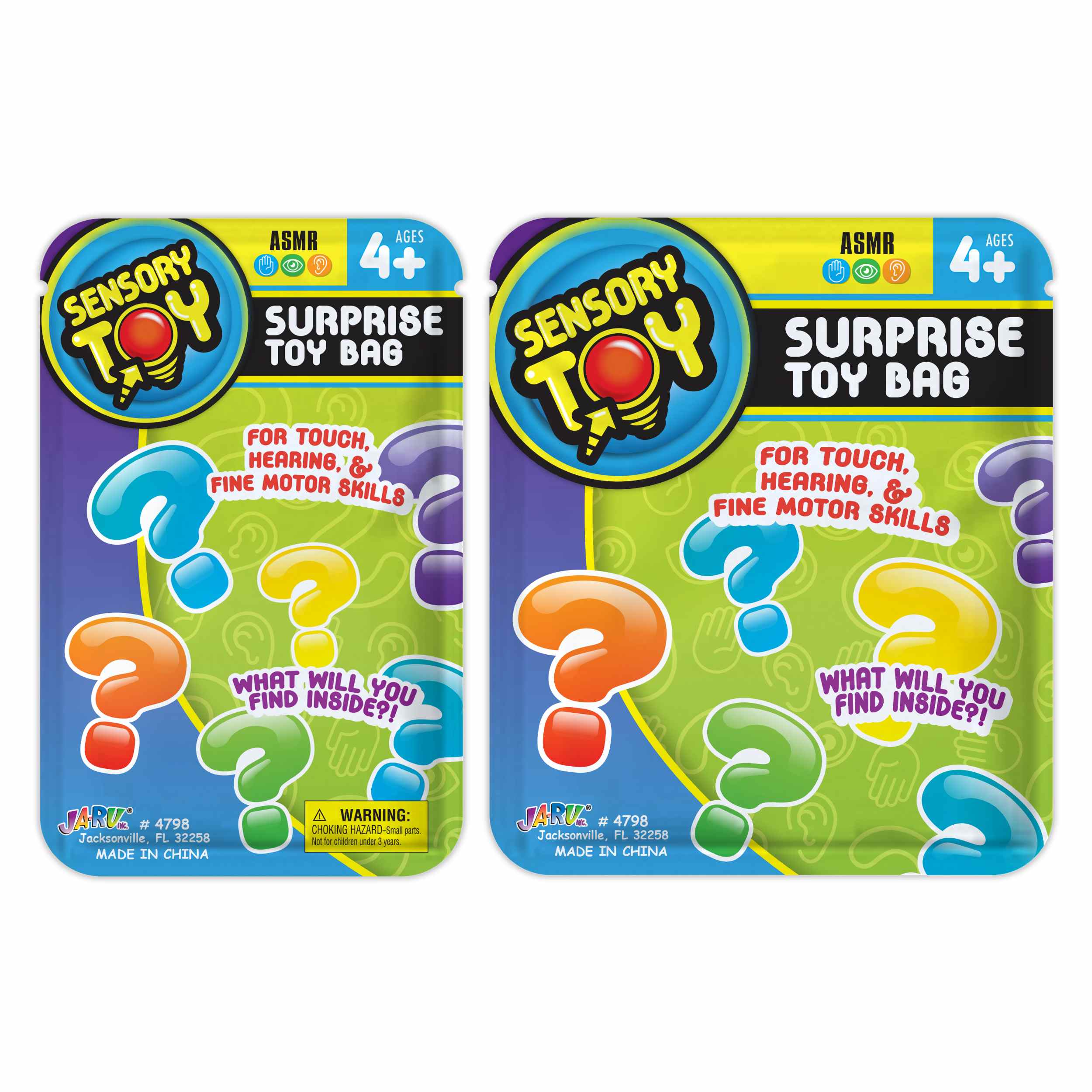 Ja-Ru Sensory Surprise 5 Pack Bucket Novelty Toy, Child, Plastic