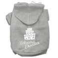 thumbnail image 1 of Wedding Crasher Screen Print Pet Hoodies Grey Size Med (12), 1 of 1