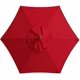 thumbnail image 1 of Parasol Replacement Cover - 6 Ribs - 2M/2.7M/3M - Waterproof - Anti-Ultraviolet - Replacement Fabric (2.7M / 8.9Ft,Red), 1 of 4