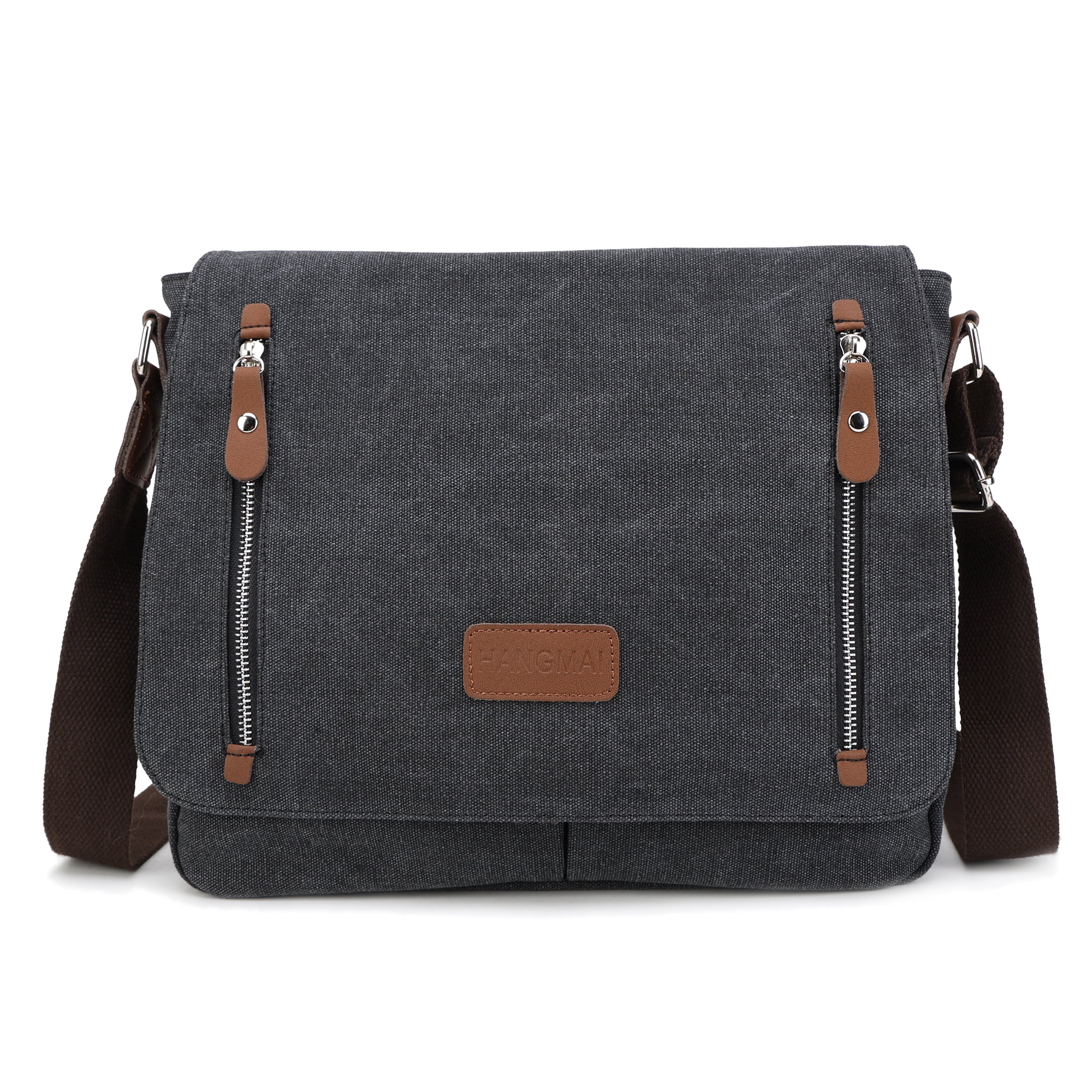 Canvas Messenger bag for Men Small Crossbody Satchel Laptop Shoulder