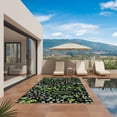 thumbnail image 2 of Green Leaves Outdoor Rug 5x7 Ft, Non Slip Washable Area Rug, Elegant Pastoral Summer Botanical Watercolor Patio Rugs Carpet Runner, Large Floor Mat for Indoor/Outdoor Deck Porch Camping, 2 of 8