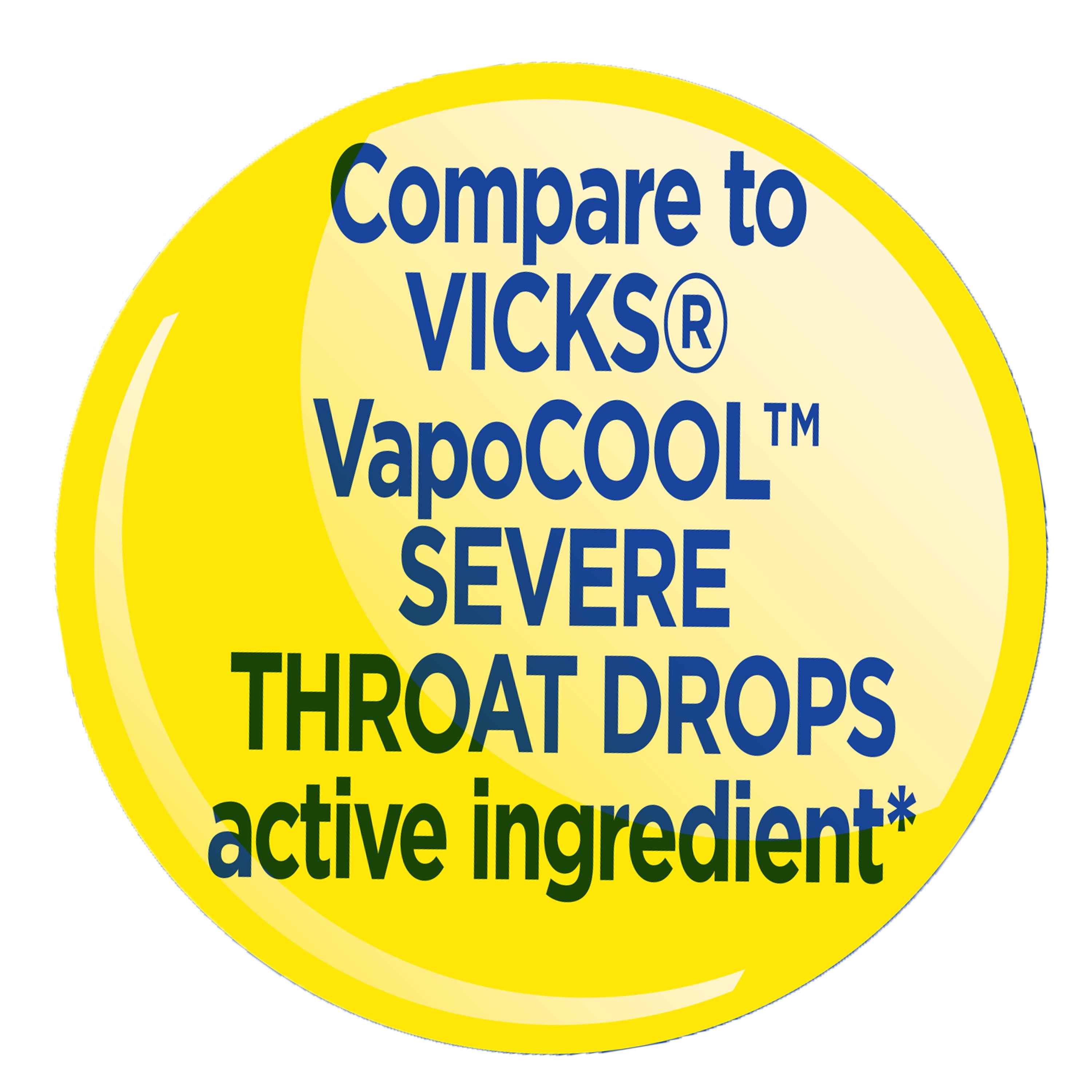 (9 pack) Equate Severe Medicated Menthol Throat Drops, Menthol Ice Flavor, 45 Count, Compare to VICKS® VapoCOOL™ SEVERE THROAT DROPS Active Ingredient