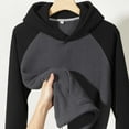 thumbnail image 5 of Wavsuf Mens Hooded Sweatshirts Pullover Black Tops Size M, 5 of 5