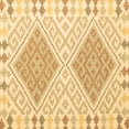 thumbnail image 1 of Ahgly Company Indoor Square Southwestern Brown Country Area Rugs, 4' Square, 1 of 4