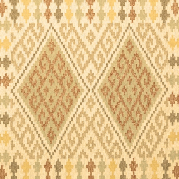 Ahgly Company Indoor Square Southwestern Brown Country Area Rugs, 4' Square