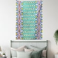 thumbnail image 4 of Moroccan Mosaic Decor Folkart Stencil Bohemian Pattern Art Wall Hanging Tapestry, 4 of 5