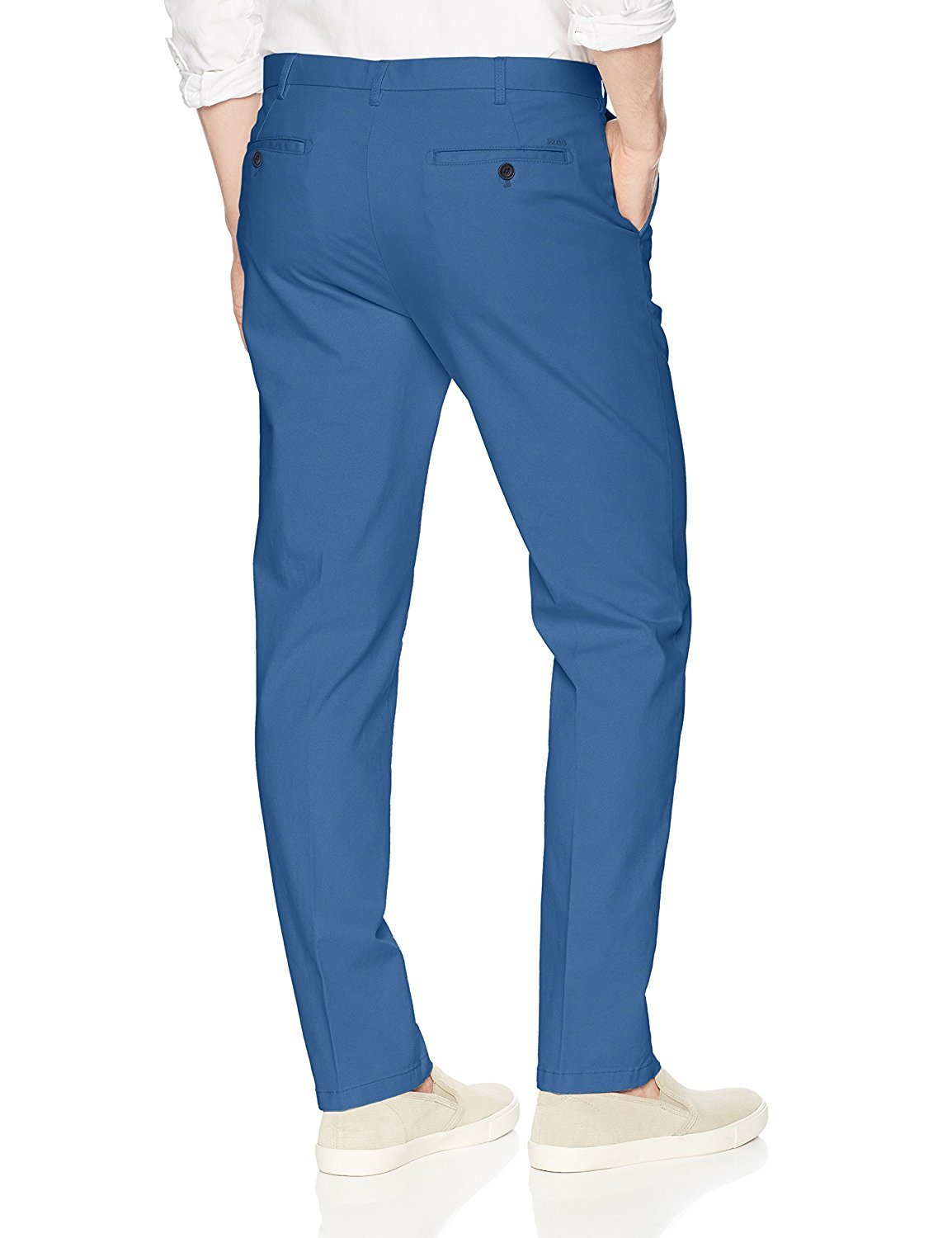 izod men's performance stretch straight fit flat front chino pant