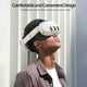 thumbnail image 2 of Diadema cómoda para Meta Quest 3, correa de repuesto ligera accesorios de realidad virtual, reduce la presión sobre la cara, está acolchada para mayor comodidad y tiene un práctico diseño abatible, 2 of 9