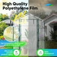 thumbnail image 6 of Quictent 56"x56"x77" Outdoor Portable Walk-in Greenhouse 3 Tiers 6 Shelves Garden Planter W/ Clear Cover, 6 of 10