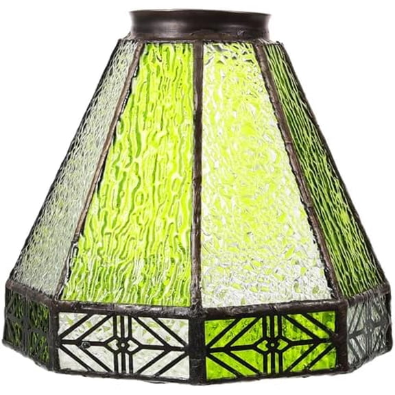 Mediterranean Style Glass Lamp Shade, 12-Inch Stained Glass Chandelier Replacement, Perfect for Restaurant and Home Decor$$Tools & Hardware Other