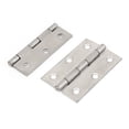thumbnail image 1 of Bisagras de acero para puertas de cajones Uxcell tono plateado 63X42mm 2Pcs, 1 of 1