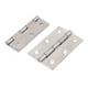 thumbnail image 1 of Bisagras de acero para puertas de cajones Uxcell tono plateado 63X42mm 2Pcs, 1 of 1