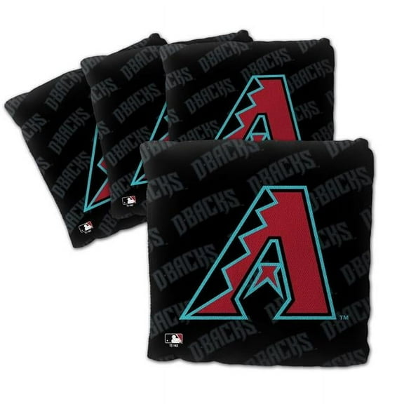 MLB Arizona Diamondbacks Cornhole Bags - 4PK - Black