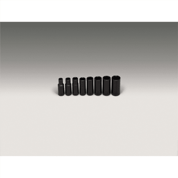 Wright Tool 3/8"Dr 6Pt Dp Imp Skt Set 8Pc