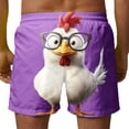 thumbnail image 4 of COSFO Summer Swim Trunks Men Beach Casual Funny Animal Print Board Shorts Drawstring Elastic Waist Swimming Quick Dry Relaxed Fit Bathing Suits, 4 of 6