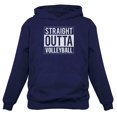 thumbnail image 1 of Tstars Womens Volleyball Shirt Volleyball Fans Straight Outta Volleyball Player Team Cool Sport Birthday Gift for Women Hoodie, 1 of 3