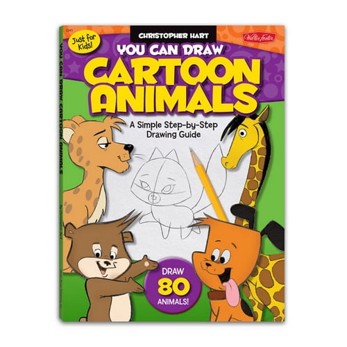 WALTER FOSTER / HACHETTE CH1 JUST FOR KIDS YOU CAN DRAW CARTOON ANIMALS