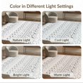 thumbnail image 7 of ODIKA 4'x6' Gray White Monochrome Geometric Striped Washable Area Rug Horizontal Bands Multi-Motif Diamond for Bedroom, Reading Nook, Pet Friendly & Non-Shedding, 7 of 7