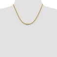 thumbnail image 4 of Primal Gold 14 Karat Yellow Gold Semi-solid Diamond Cut 3.7mm Open Link Cable Chain, 4 of 4