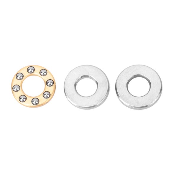 Thrust Bearings, Mini Bike Jack Shaft Bearing 10pcs Thrust Ball Bearing Miniature High Precision Flat Steel Bearings Set