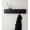 Oak, Black, variant on Wall-Mounted Coat Rack  - Modern Design Coat Rack with Hidden Wall Hooks - Solid Wood Veneer Panel Coat Hanger