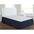 thumbnail image 3 of Fresh Ideas Bedding Tailored Bed Skirt, Classic 14” Drop Length, Pleated Styling, Full, Navy, 3 of 5
