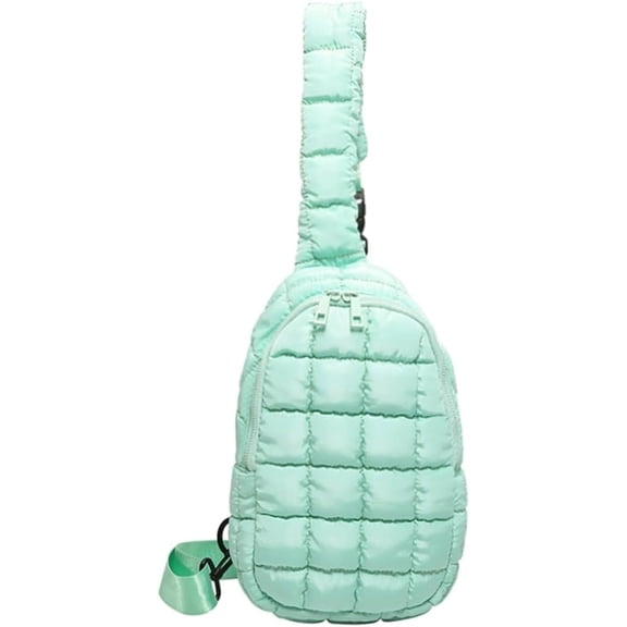 Women's Nylon Handbags Fluffy Handbags Shoulder Quilted Backpacks Travel Hiking Backpacks