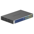 thumbnail image 3 of NETGEAR 16-Port Gigabit Ethernet High-Power PoE+ Unmanaged Switch with 8-Ports. Gray, 3 of 13
