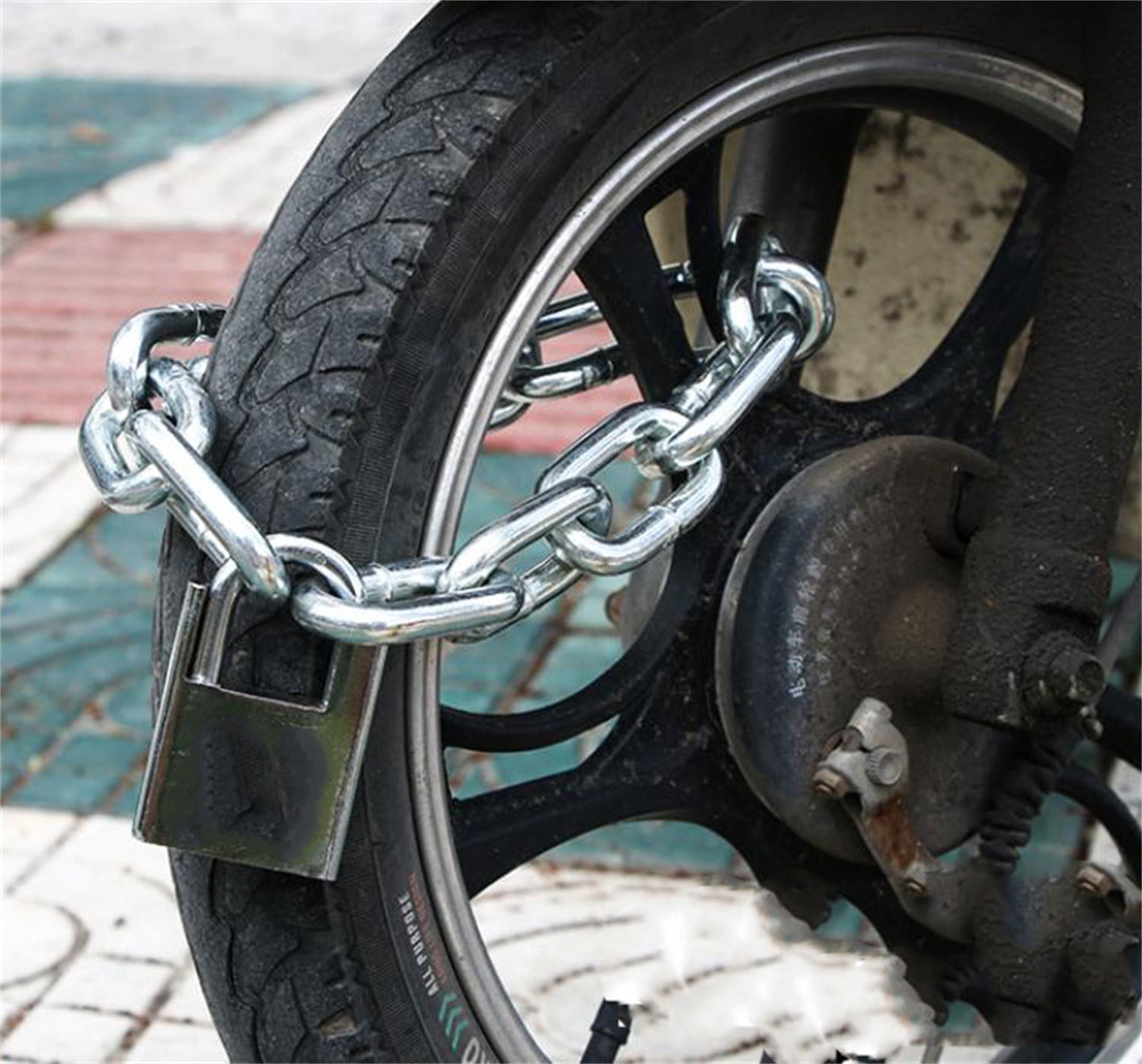 31.5 inch/0.8 Meter Chain Locks,Happon Security Chain and Lock Kit,Bicycle Chain Locks, Security Chain Lock for Motorcycles, Bike,Generator, Gates ,Outdoor Furniture