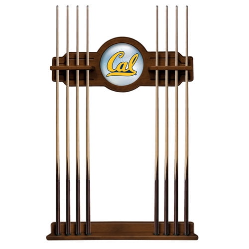University of California Solid Wood Cue Rack with a Chardonnay Finish