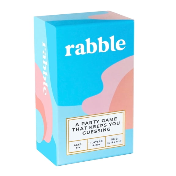 Rabble - A Party Game That Keeps You Guessing | 4-20  Players, Party Games for Adults, Teens, Family, Friends, Large Group, Game Night