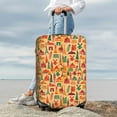 thumbnail image 3 of Lsque Travel And Tourism Printed Luggage Cover, Travel Luggage Protector,Scratch and Dirt Resistant, Fits 18-32 Inch Luggage - X-Large, 3 of 9