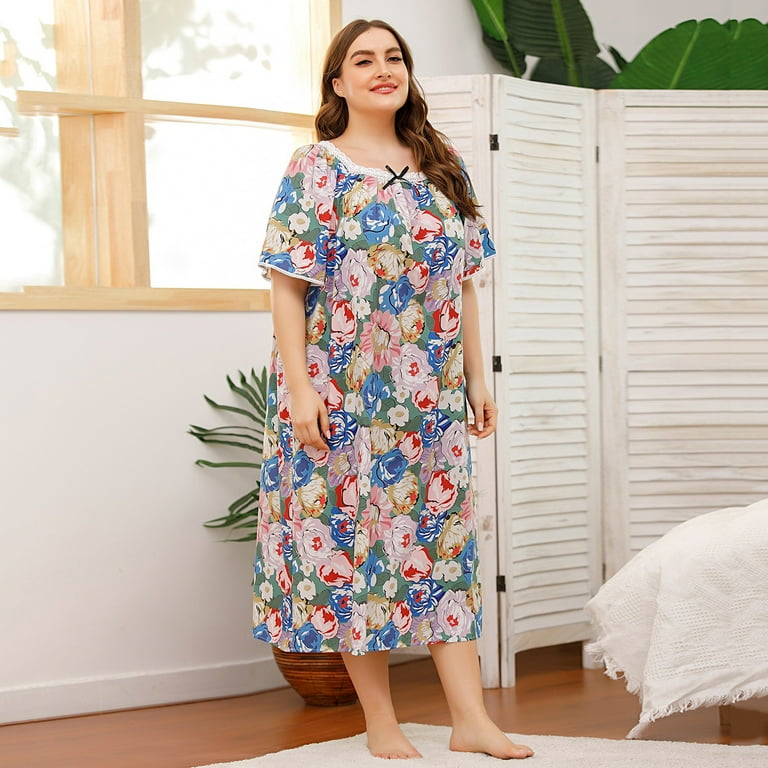 ワンピース Soor ploom 8/9y Winifred Nightdress WBQ Plus Size Long Nightgown Womens Plus Size Lounge Dresses