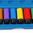 thumbnail image 2 of Mistaha 6-Piece Pneumatic Extra-Long Hexagonal Impact Socket Set for Car Tire Screws with Hub Protective Sleeves - Prevent Scratches and Damage During Maintenance, 2 of 6