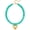 Blue, variant on Chunky Heart Necklaces for Women Colorful Resin Beaded Choker Necklace Gold Puffy Heart Statement Necklace Trendy Acrylic Choker Jewelry
