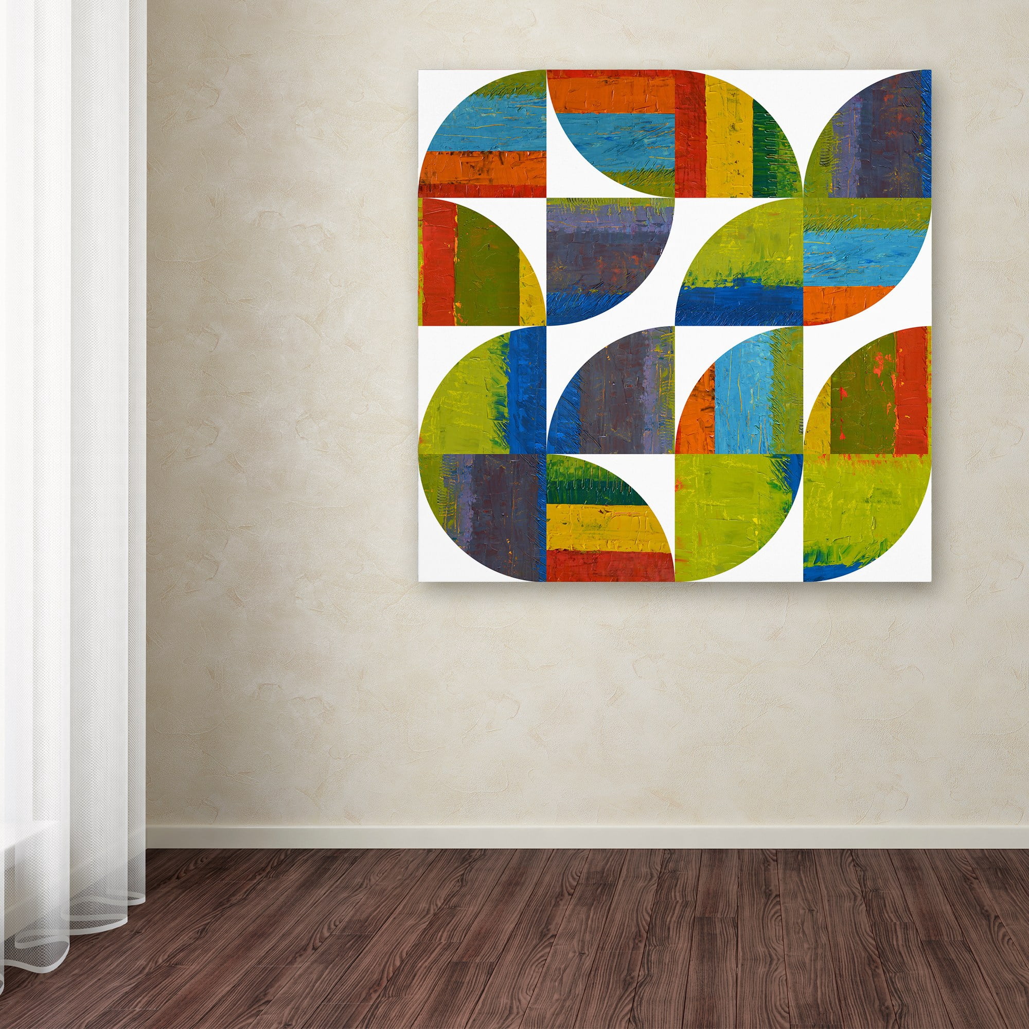 Trademark Fine Art "Quarter Rounds 6.0" Canvas Art by Michelle Calkins