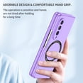 thumbnail image 6 of Allytech Magntic Case for Samsung Galaxy Z Fold 3, Compatible with Magsafe Wireless Charging Support Drop Proof Anti-Scratch Shockproof Slim Case Cover for Samsung Galaxy Z Fold 3 - Purple, 6 of 9