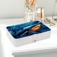 thumbnail image 6 of Shark Portable PU Leather Earring Holder with Removable Compartment - Includes Bracelet Holder, Necklace Organizer, Jewelry Organizer, 6 of 6