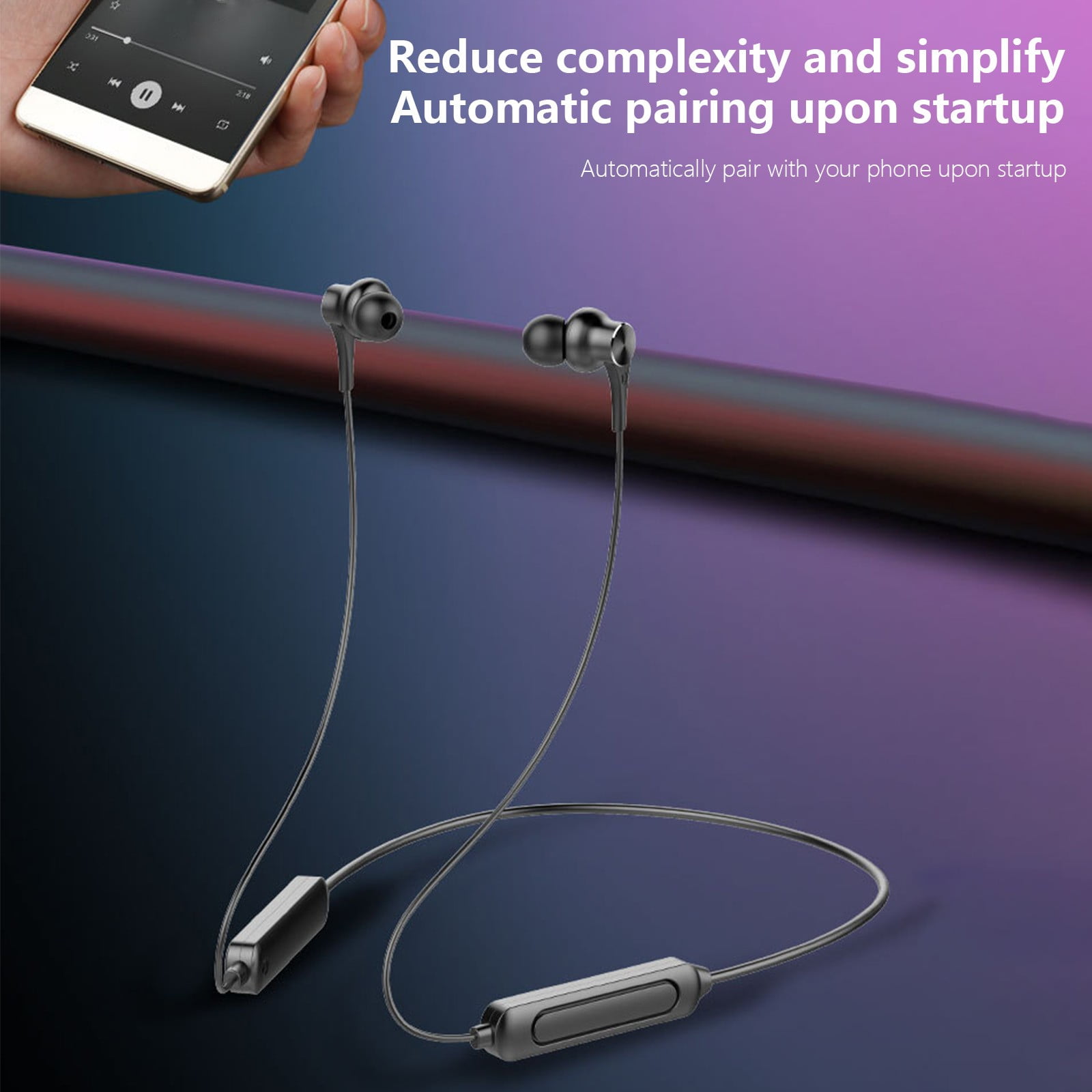 5 Packs Bluetooth Neckband Headphones with 14mm Drivers Stereo Clear Sound IPX5 Waterproof Sports Earbuds Magnetic Ergonomic Design Long Battery Life for Running Gym Workouts